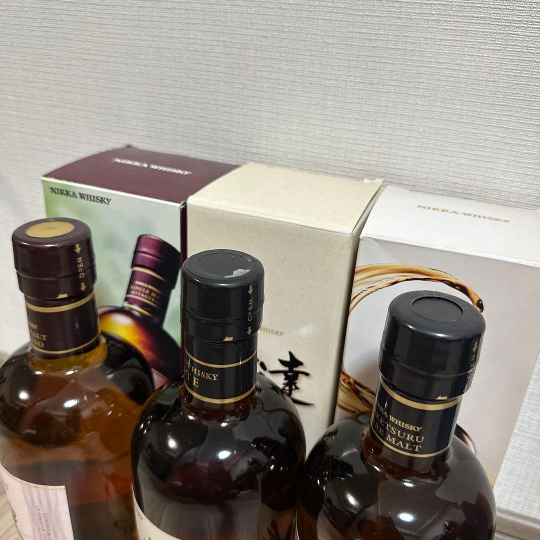 NIKKA竹鶴、伊達、宮城峡3本セット