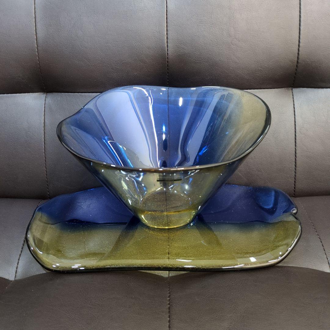 SASAKI ボウルと皿のセット 青緑