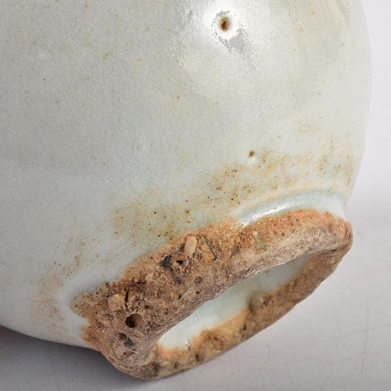 朝鮮美術　李朝　高麗白磁　染付　逸字文　盃　時代箱付　M　R8877