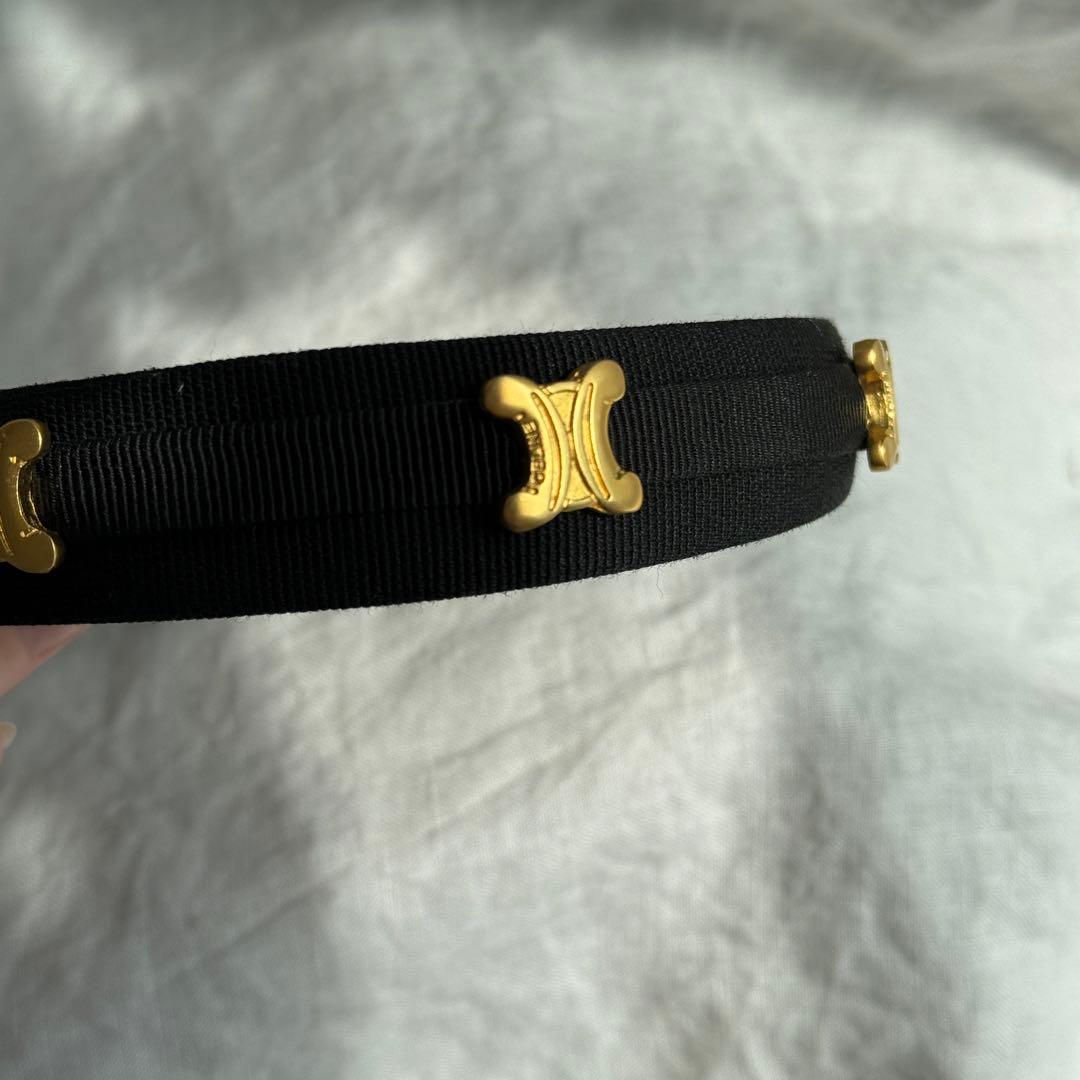 Celine セリーヌ　ヴィンテージ　トリオンフ　マカダム カチューシャ