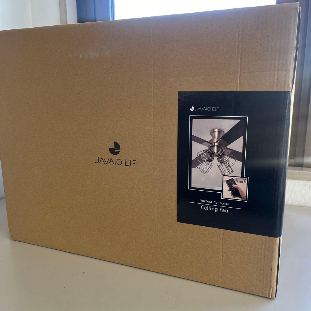 【開封済・未使用品JAVALO ELF シーリングファン JE-CF003GD