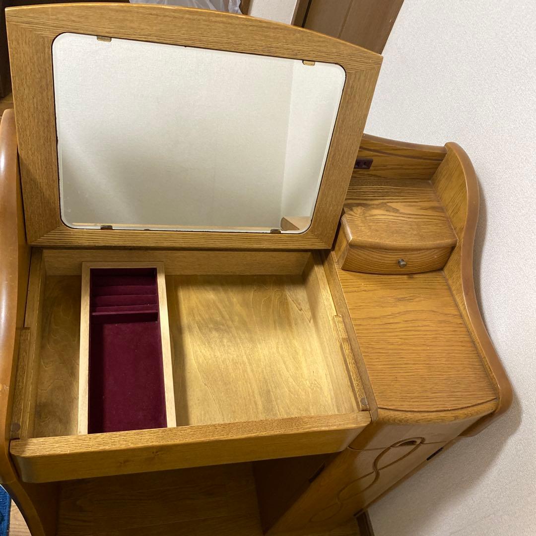 ナチュラルウッド　ドレッサー　デスク　椅子無し