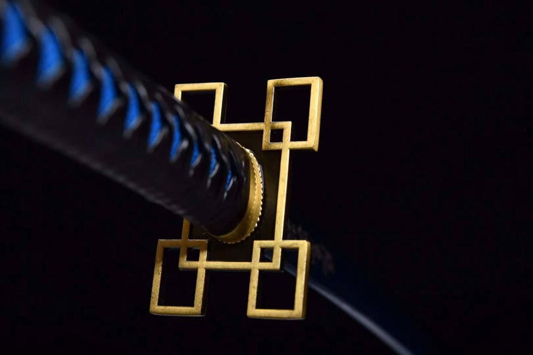 時透無一郎 本牛革柄巻 武具 鑑賞刀 居合刀 模造刀 舞踊刀 日輪刀