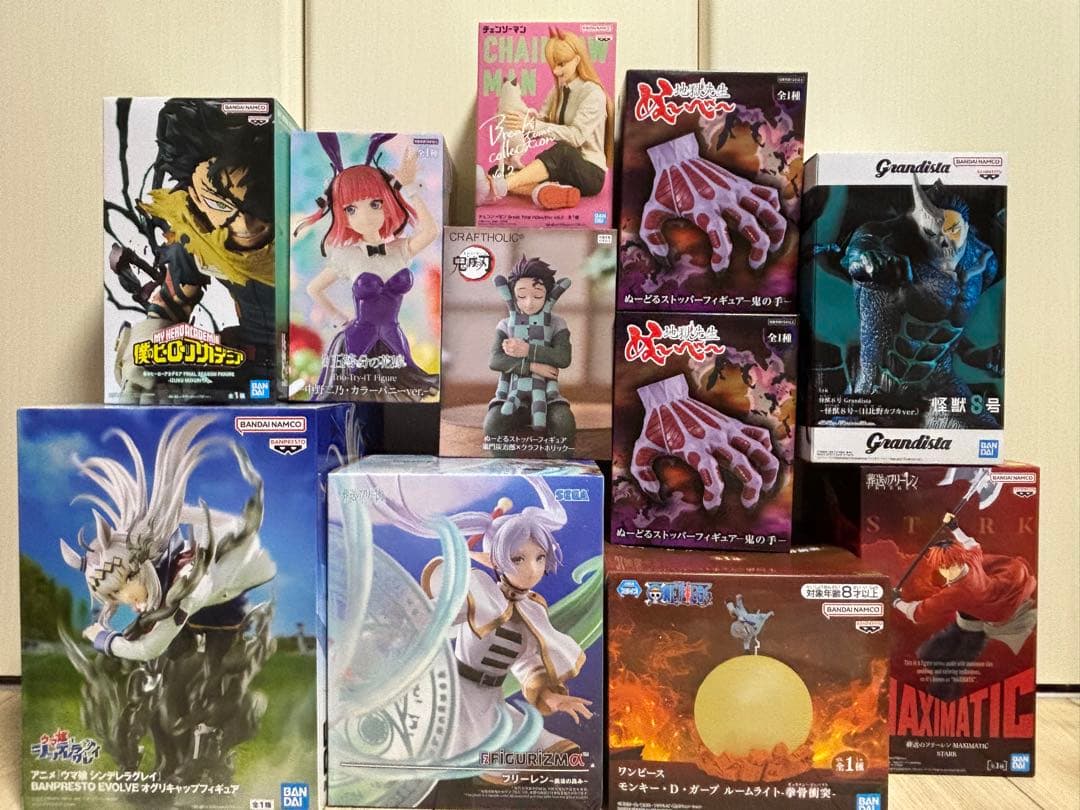 プライズ　フィギュア　まとめ売り　ワンピース　ヒロアカ　鬼滅の刃　チェンソーマン