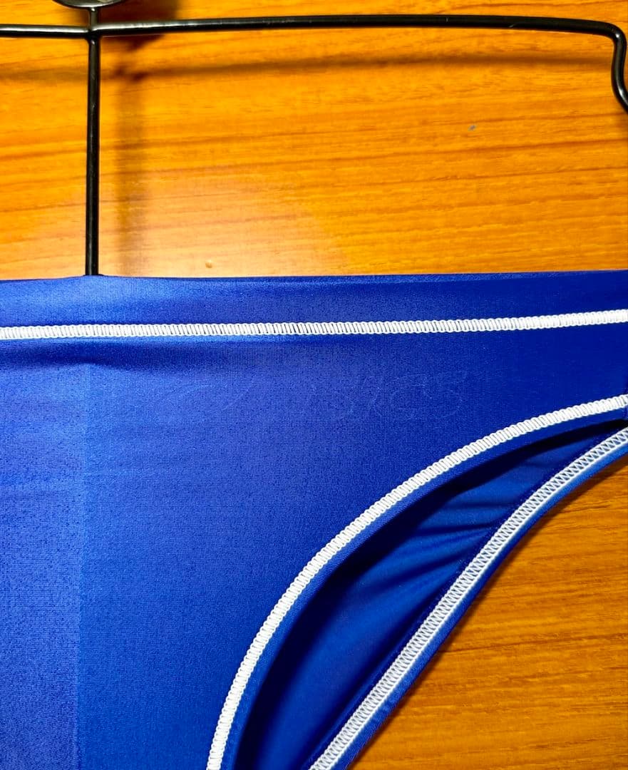 【美品】asics 初期スプラッシャーS 超光沢 ロイヤルブルー　SS　競パン