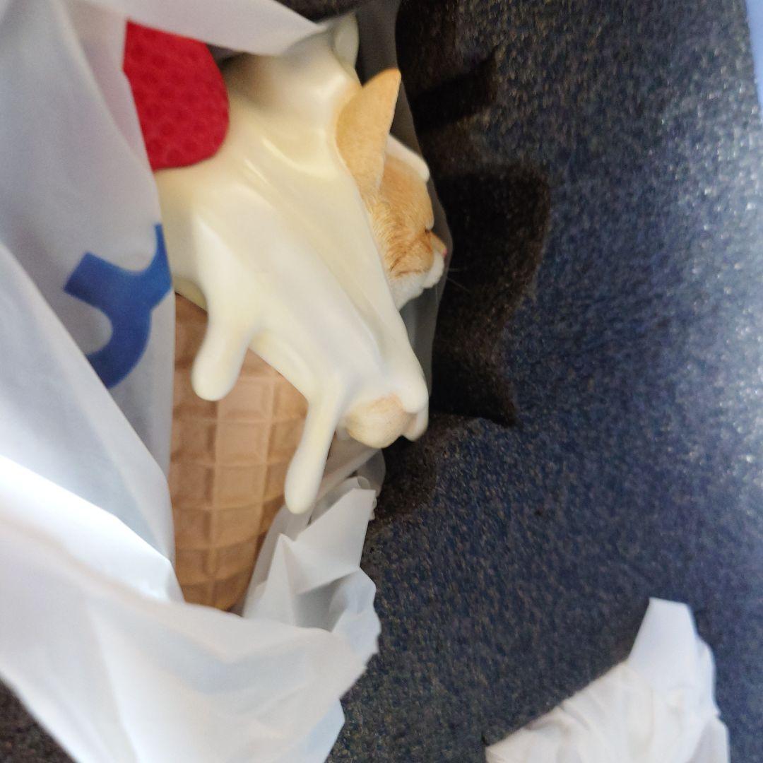 キティ コーンJXKスタジオ リアルねこソフトクリームフィギュア♡在庫２個のみ①