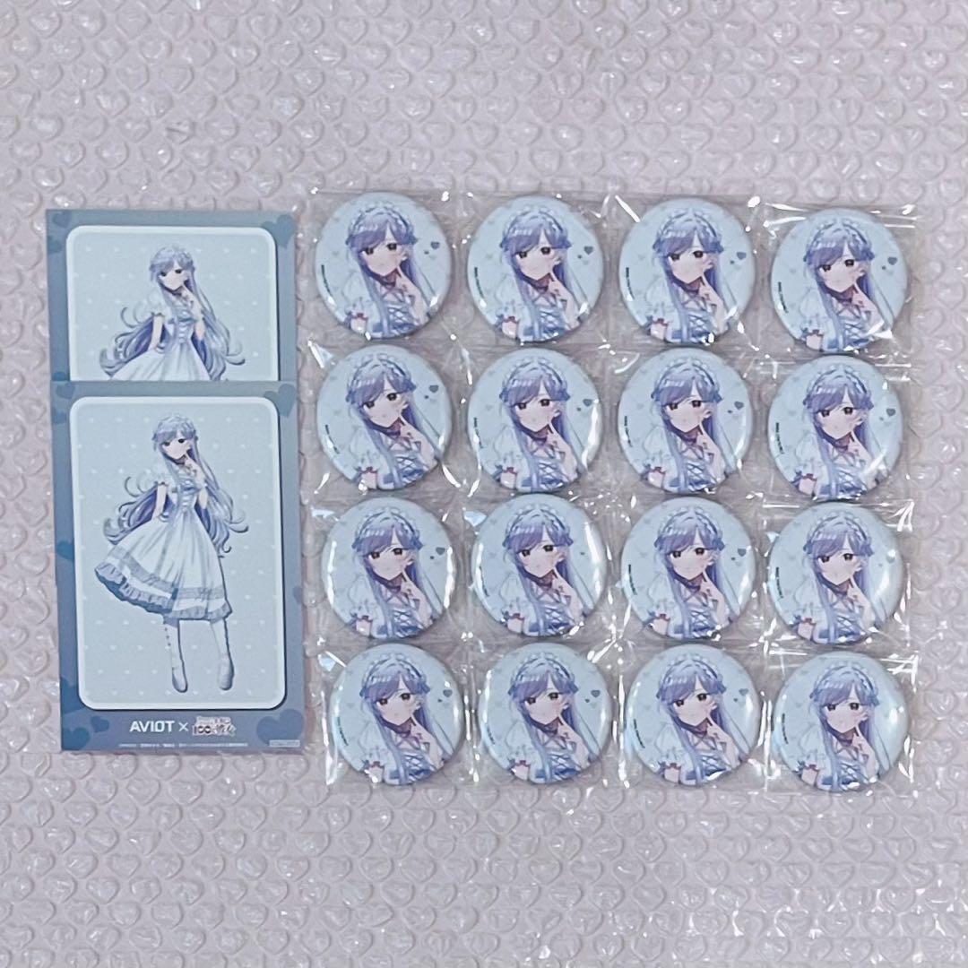 100 カノ マルイ AVIOT 栄逢凪乃 缶バッジ ポストカード