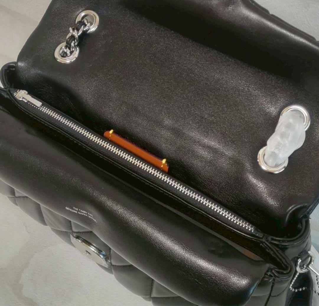 COACH コーチ cp150 タビー ショルダー26 黒　Cマークシルバー色