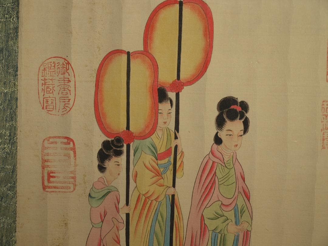 明時代の掛軸　激安骨董品　肉筆保証　博物館 中国古美術 BD448A11-7