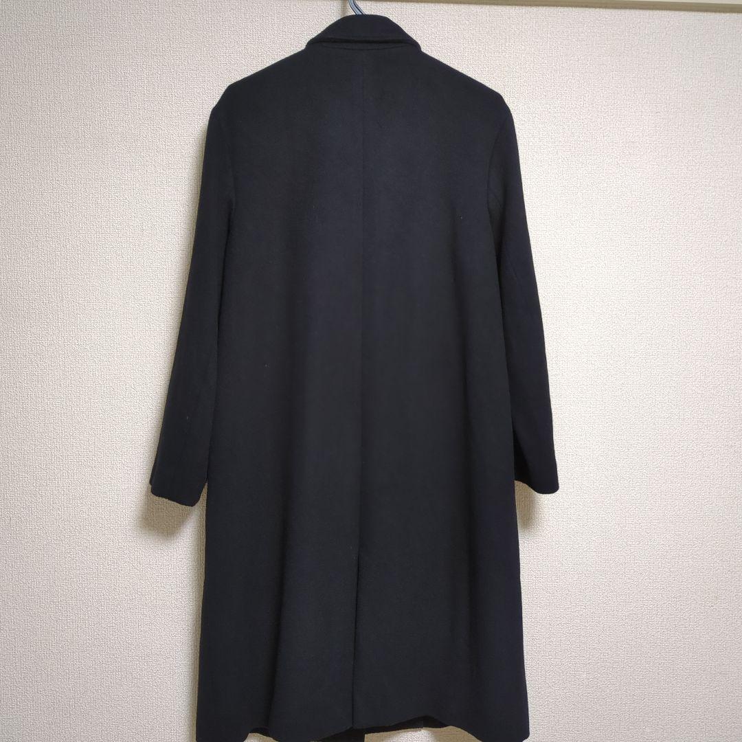 美品　オンワード　jプレス　チェスターコート　黒　クリーニング済　上品