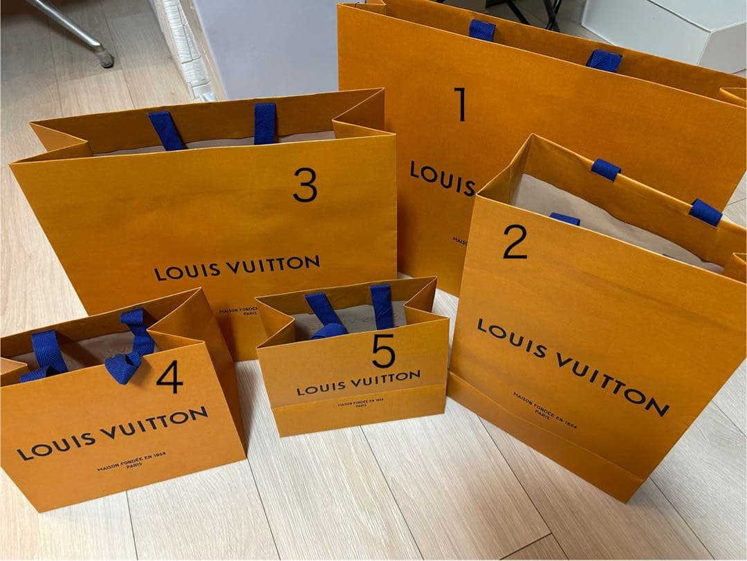 LOUIS VUITTON ルイヴィトン ショッパー 紙袋 オレンジ 45枚