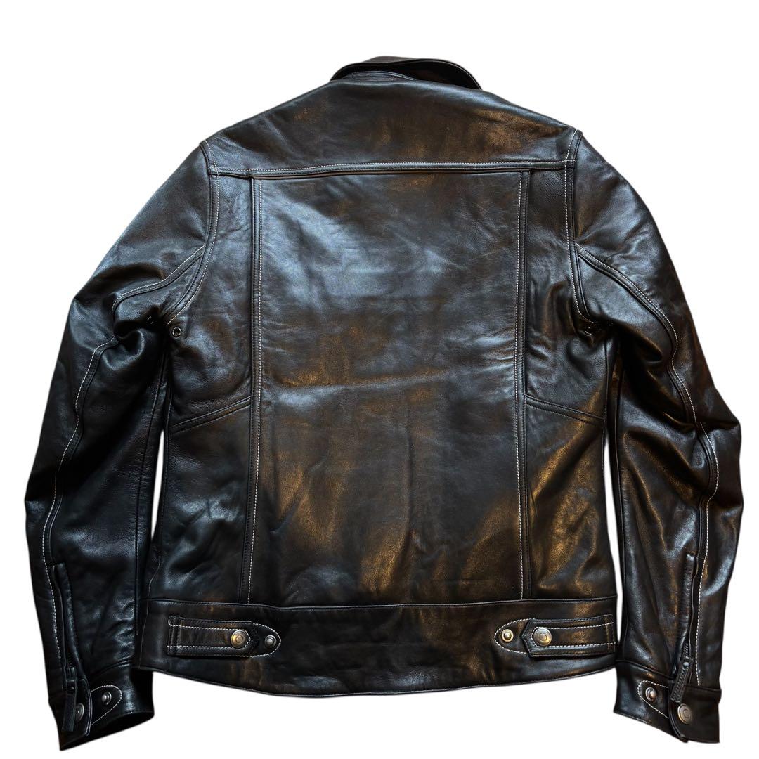 限定価格✨UNIONJAP ラムレザージャケット L 黒ライダース キルティング