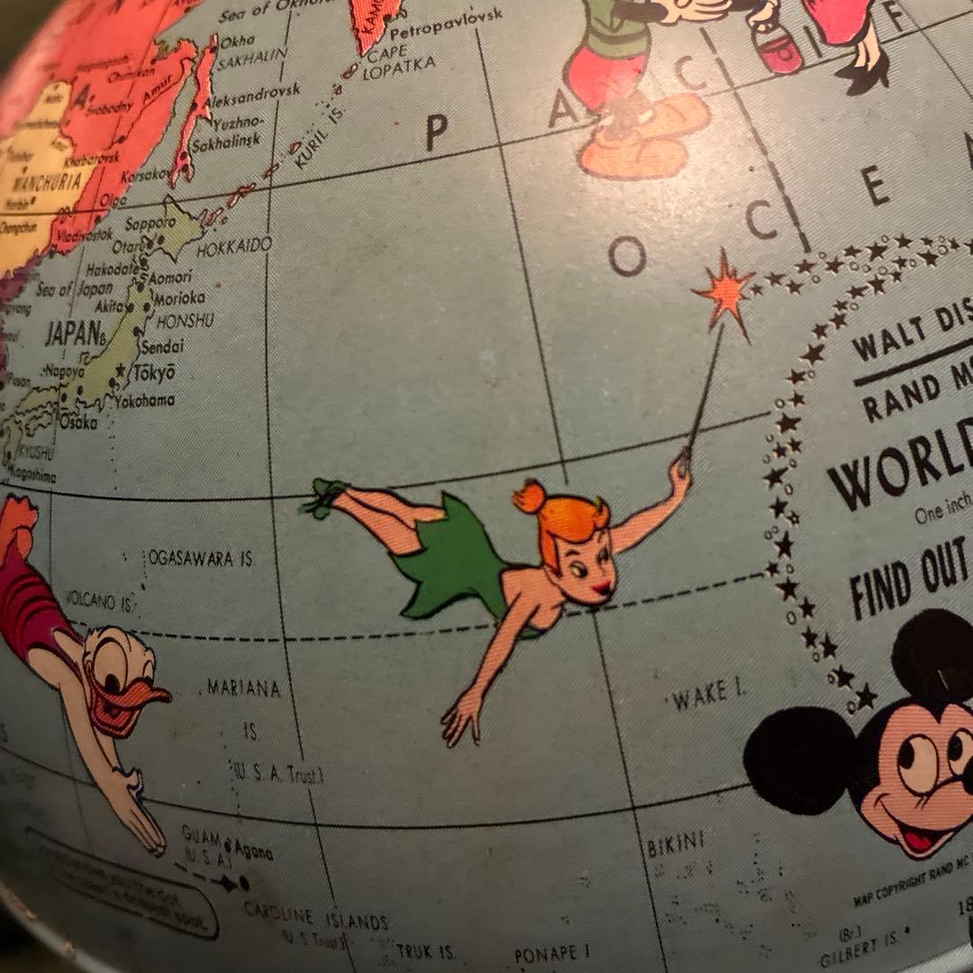 激レア 60's Rand McNally ディズニー 地球儀