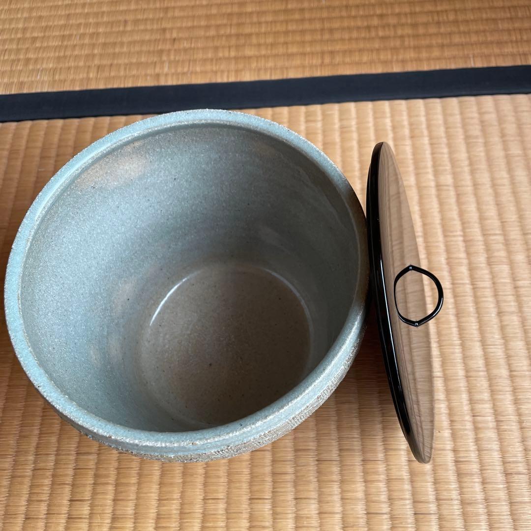 縄すだれ水指