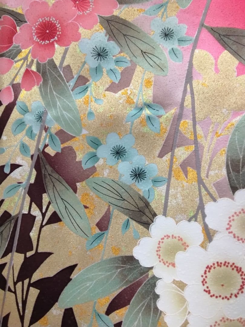 【専用】です❗正絹振袖成人式、重ね衿帯揚げ帯締め、西陣袋帯、襦袢、ガード加工