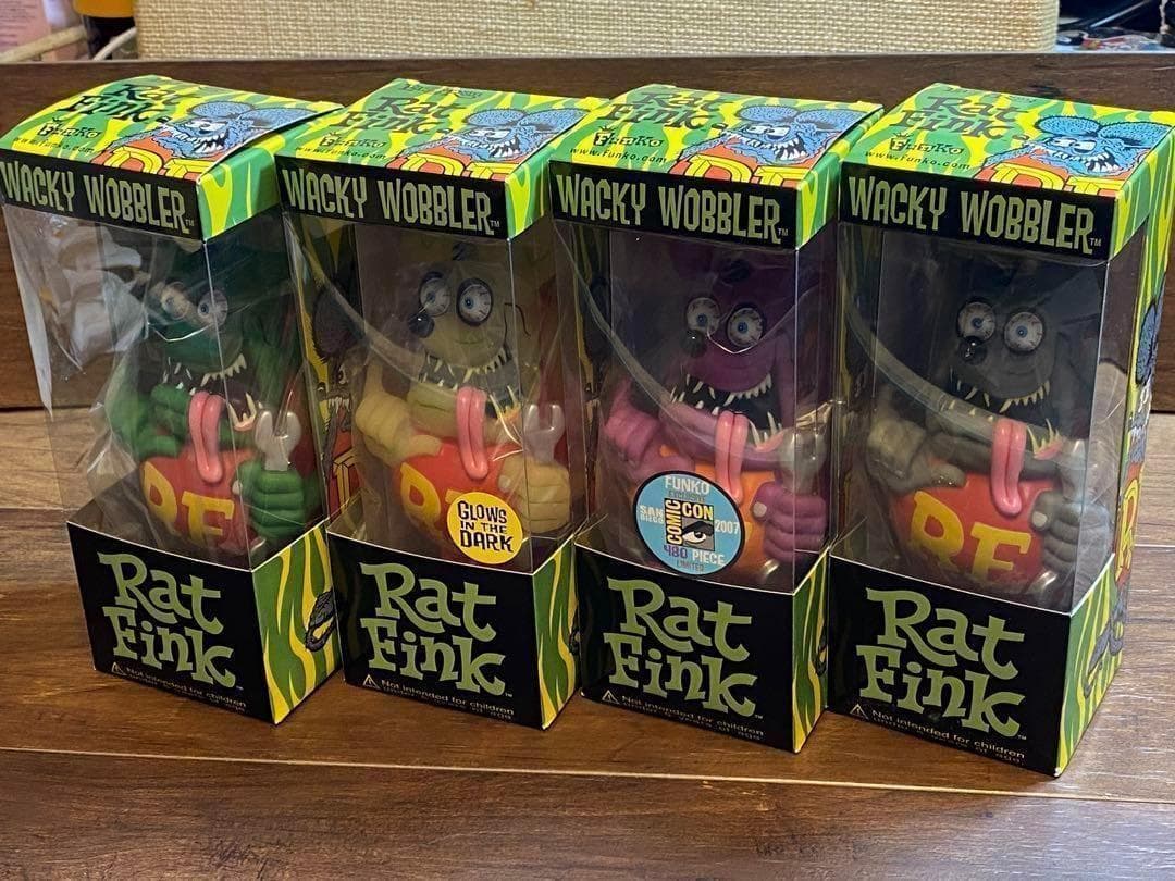 新品 FUNKO ラットフィンク ボビングヘッド フィギュア 4体セット