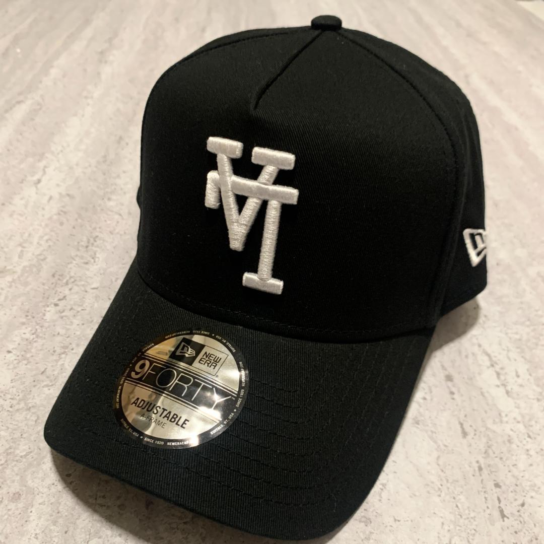 海外限定 LA ニューエラ ドジャース 逆ロゴ ブラック