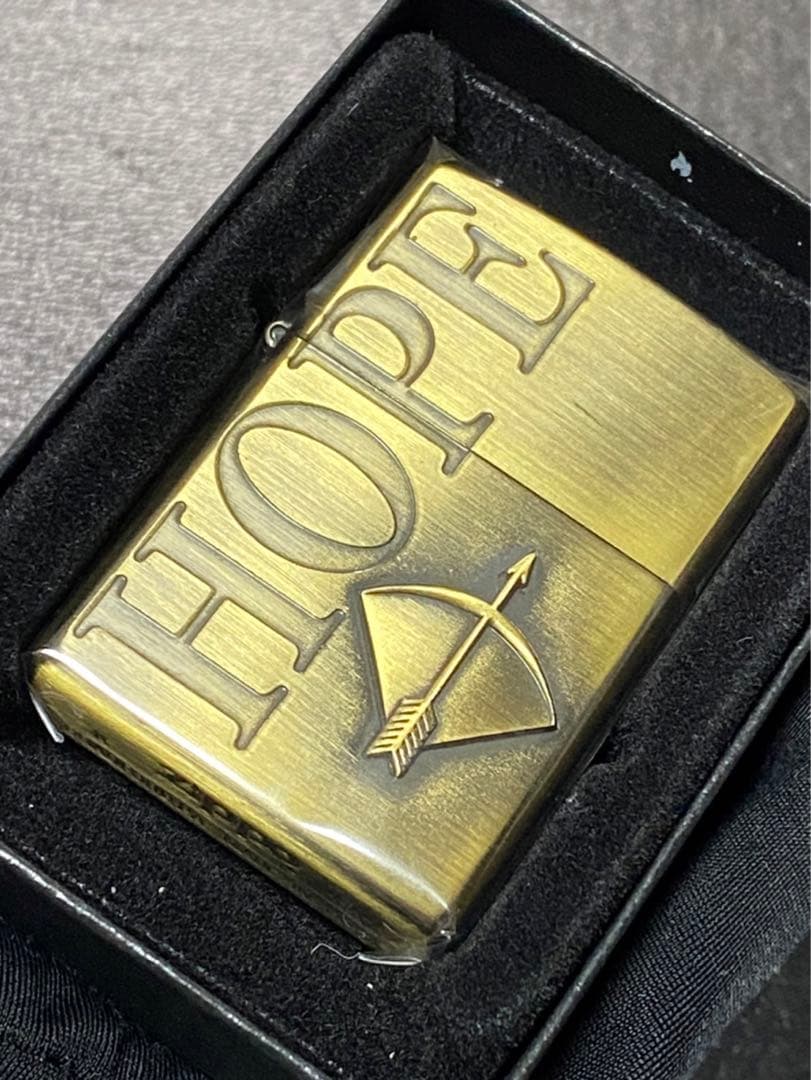 zippo ホープ ゴールド 限定品 希少モデル ヴィンテージ 1999年製