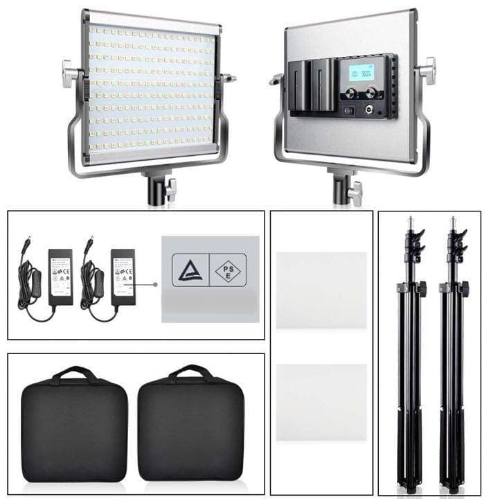 TVロケでも使う実力派＆背景スタンドキット付属❣本格的な撮影照明フルセット♪❤