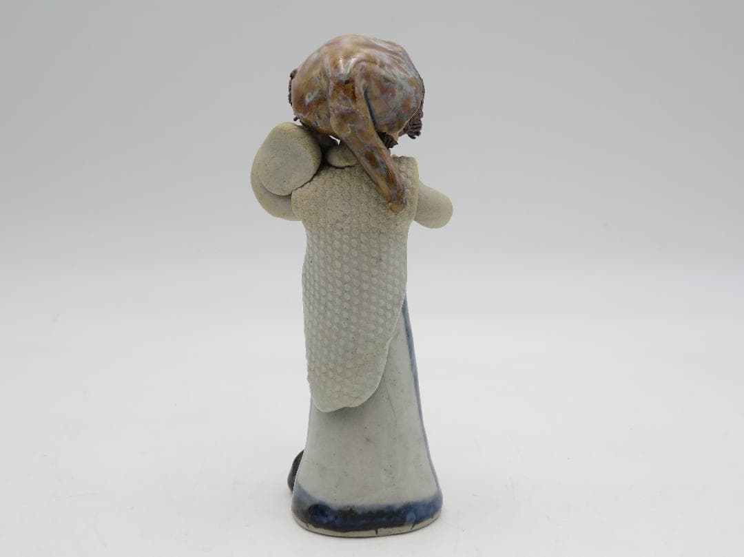 青芳人形 5点セット 陶器人形 森元青芳 砥部焼 オブジェ 置物 インテリア