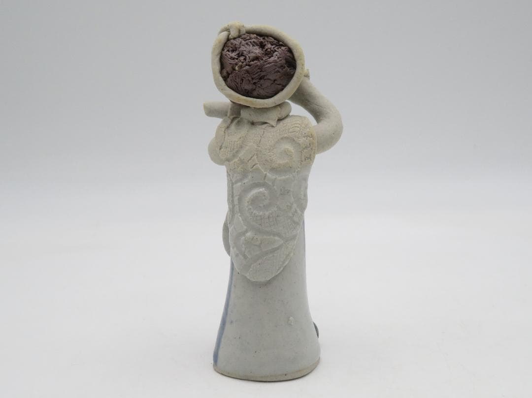 青芳人形 5点セット 陶器人形 森元青芳 砥部焼 オブジェ 置物 インテリア