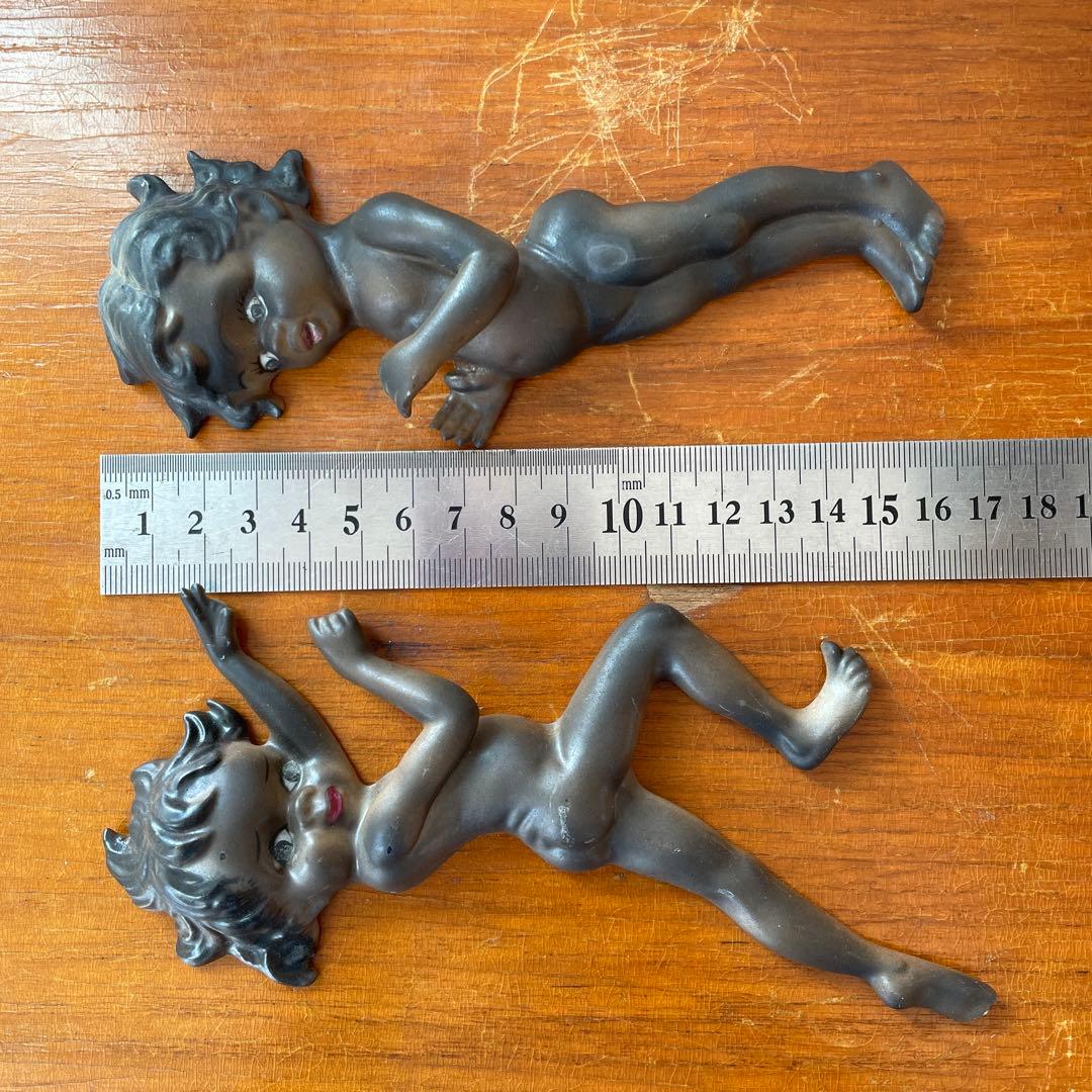 【希少】ミッドセンチュリー　50’s 壁掛け　2点セット