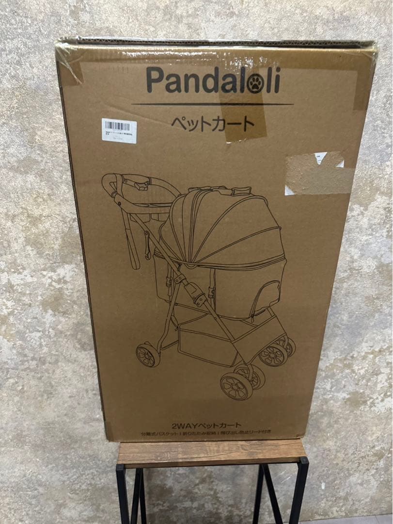 Pandaloli 2WAY ペットカート／分離式バスケット・折りたたみ