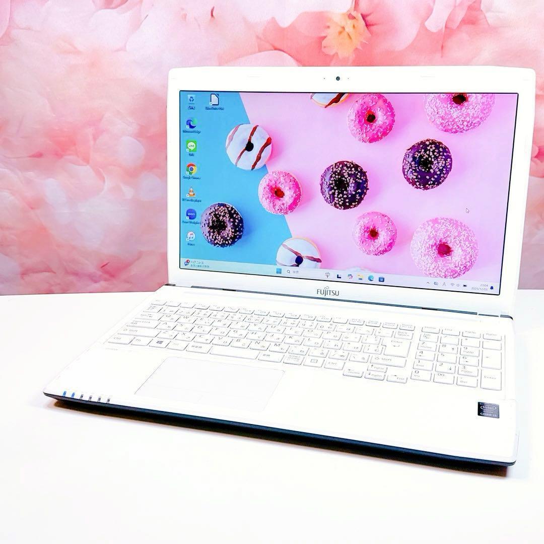 新品爆速SSD✨windows11 カメラ ノートパソコン 薄型 ブルーレイ