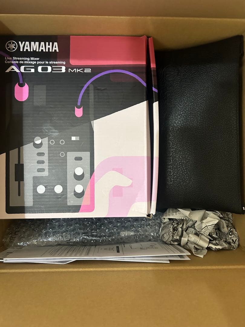 Yamaha AG03 MK2 オーディオインターフェイス 、コンデンサーマイク