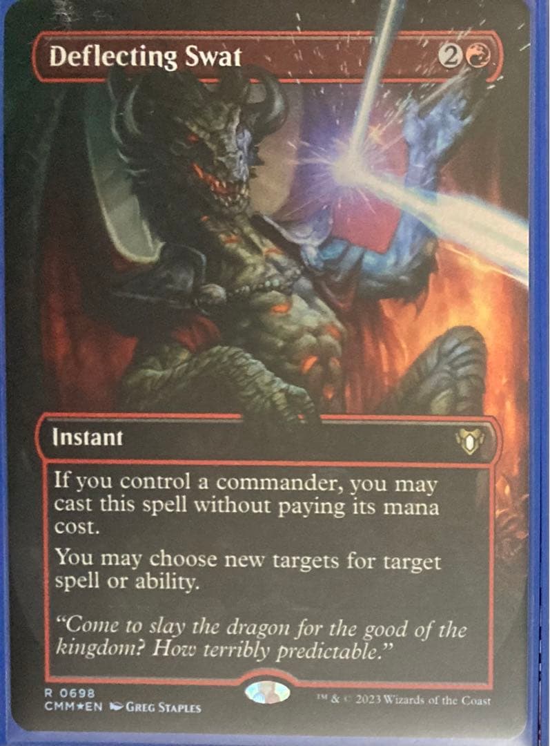 MTG　foil英語　偏向はたき　統率者マスターズ　ボーダーレス　拡張　CMM
