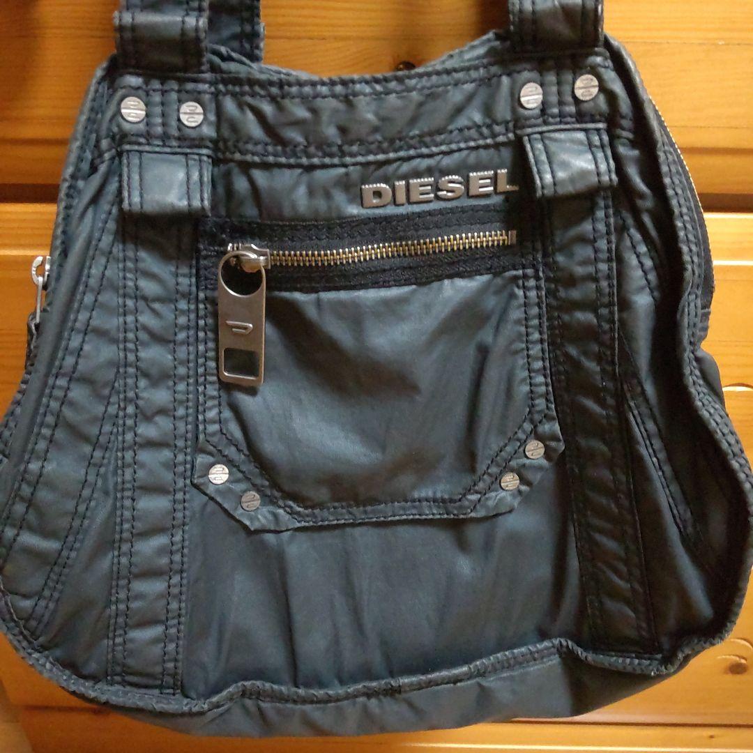 ディーゼルDIESELバッグ　Y2Kメタルロゴ