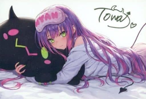 常闇トワ 箔押し複製サイン直筆メッセージ入りポストカード 誕生日記念2021