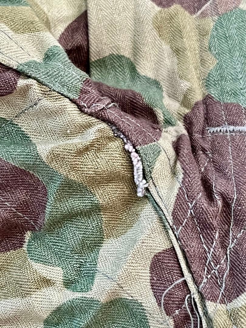 40s U.S.ARMY ダックハンターカモHBT 本物実物デッドストック PW