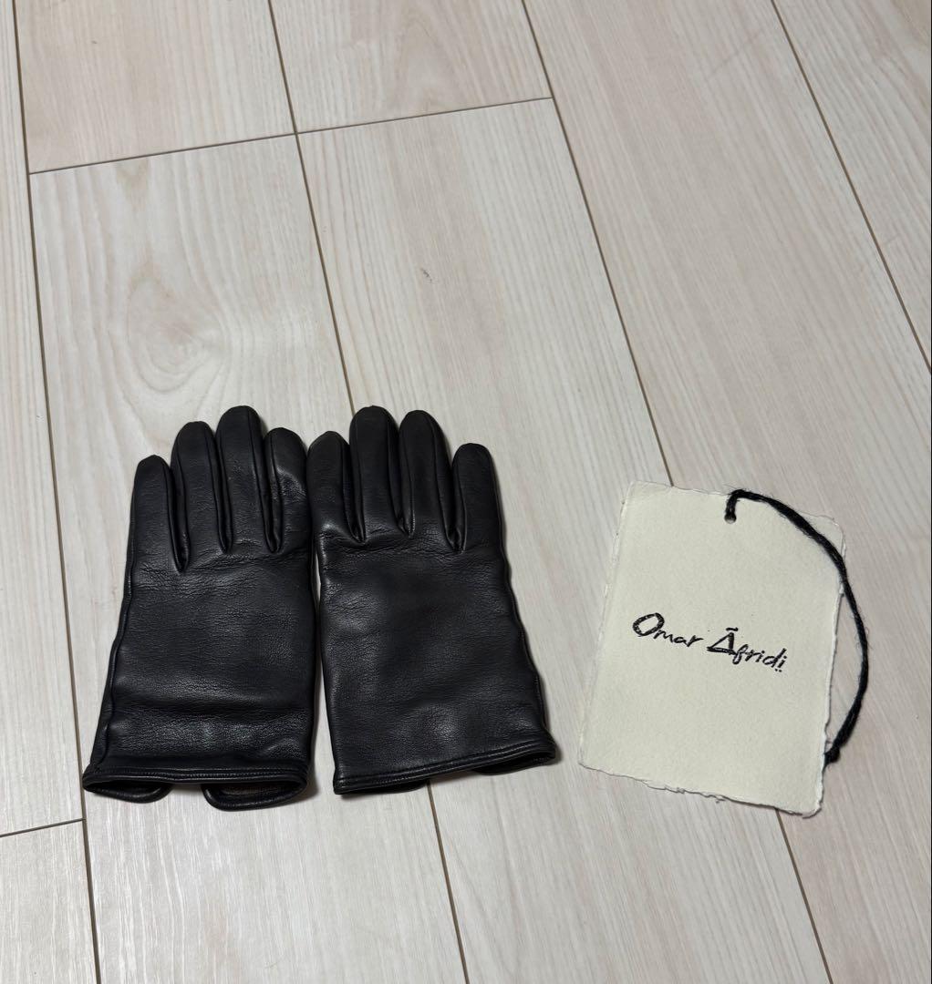 小物 24AW OMAR AFRIDI CURVED GLOVES STEE