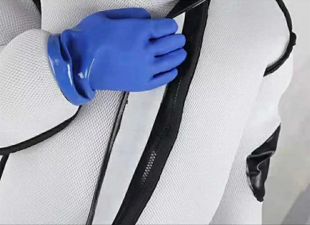 防護服 スズメバチ駆除用蜂防護服 フェイスネット付き 害虫駆除 Mサイズ