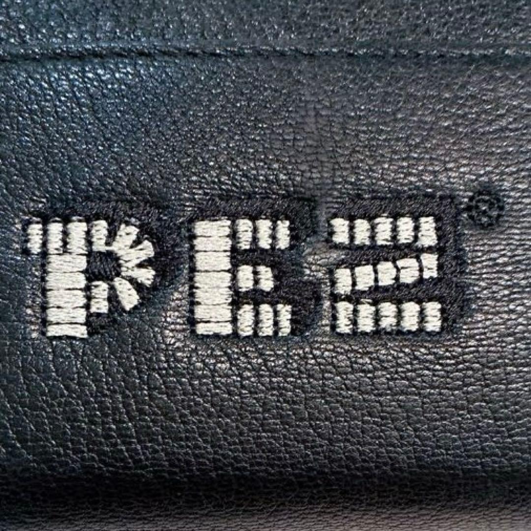 【美品】「PEZ×perche×ear」コラボジャバラ折り財布　黒