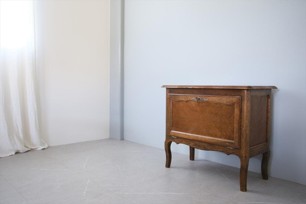 フランスアンティーク猫脚カップボード/木製サイドボード/キャビネット90-192