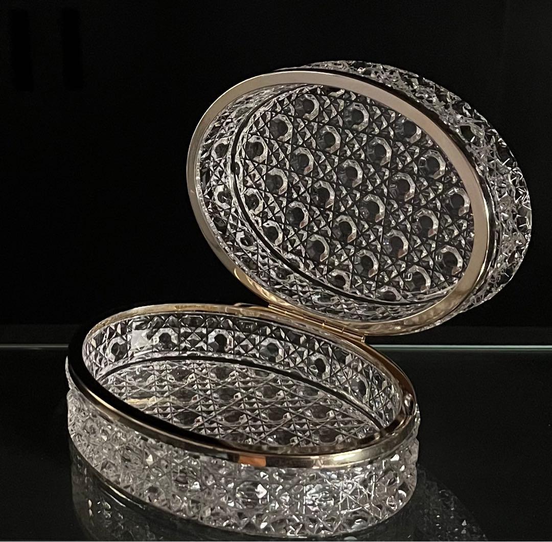 Baccarat バカラ/※1kgオーバー 大型 ジュエリーボックス　ディアマン