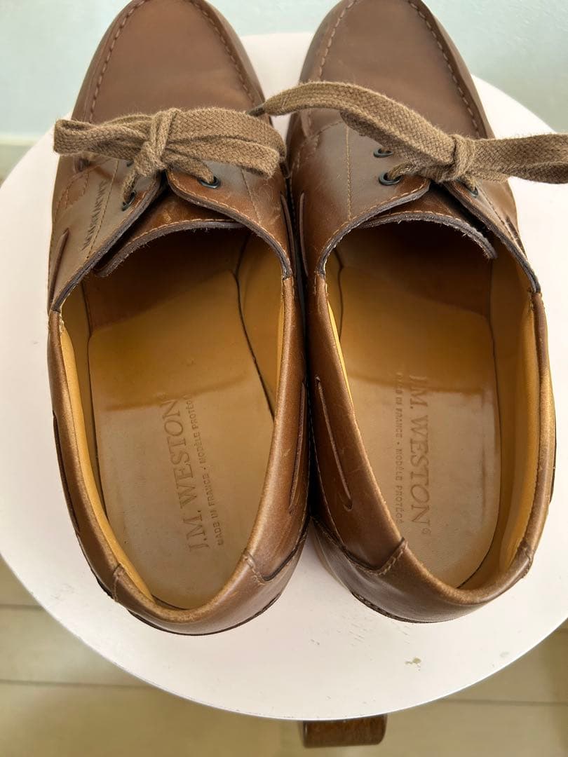 希少 J.M.WESTON ヨット yacht タン tan 7/D