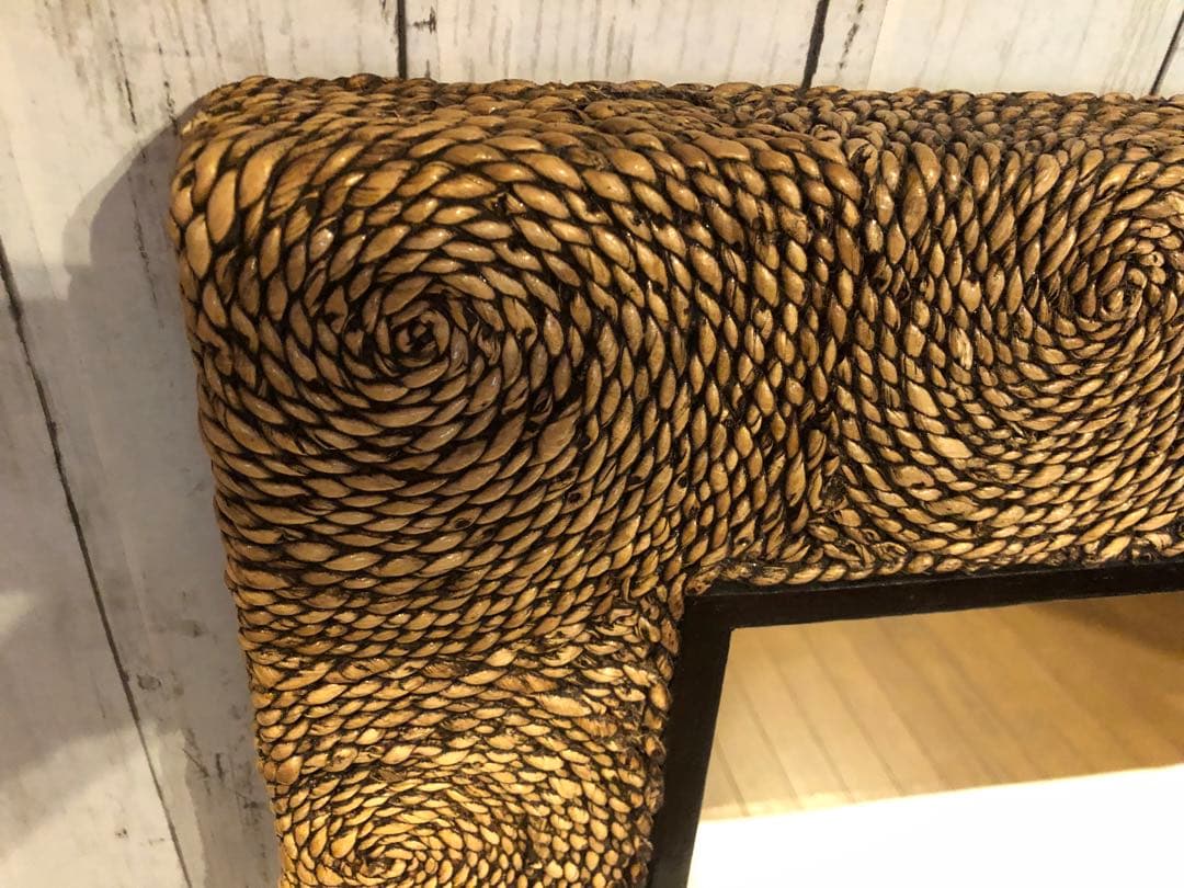 ウォーターヒヤシンス　額縁風インテリアミラー