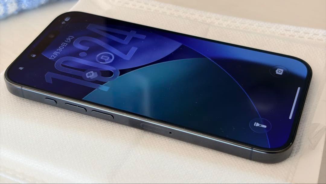 iPhone 15 pro 128GB 87%バッテリー ブルーチタニウム