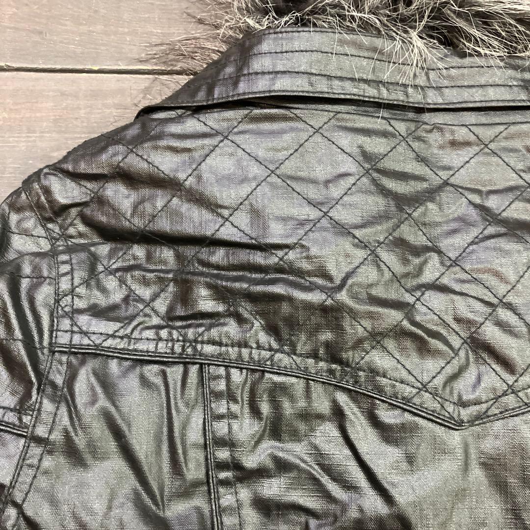 z*様 VICEFAIRY ファーフェイクレイヤーライダースジャケット 44 在