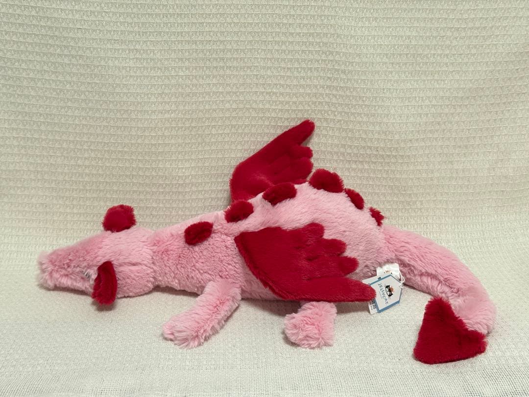  Heart Dragonバレンタイン ドラゴン赤ピンク50cm