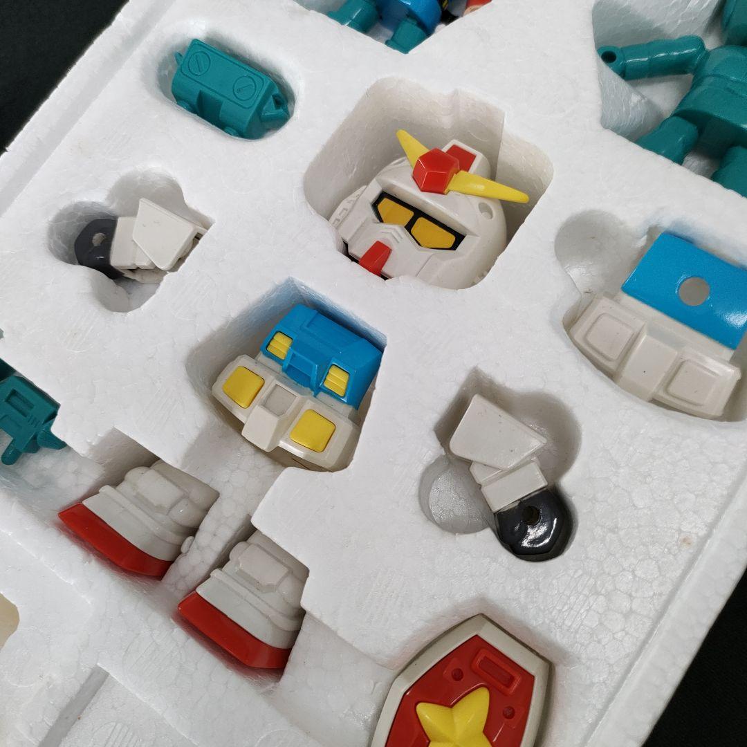 バンダイ　ガンダムクロス①　RX-78　アムロ　1988年日本製　※欠けあり中古