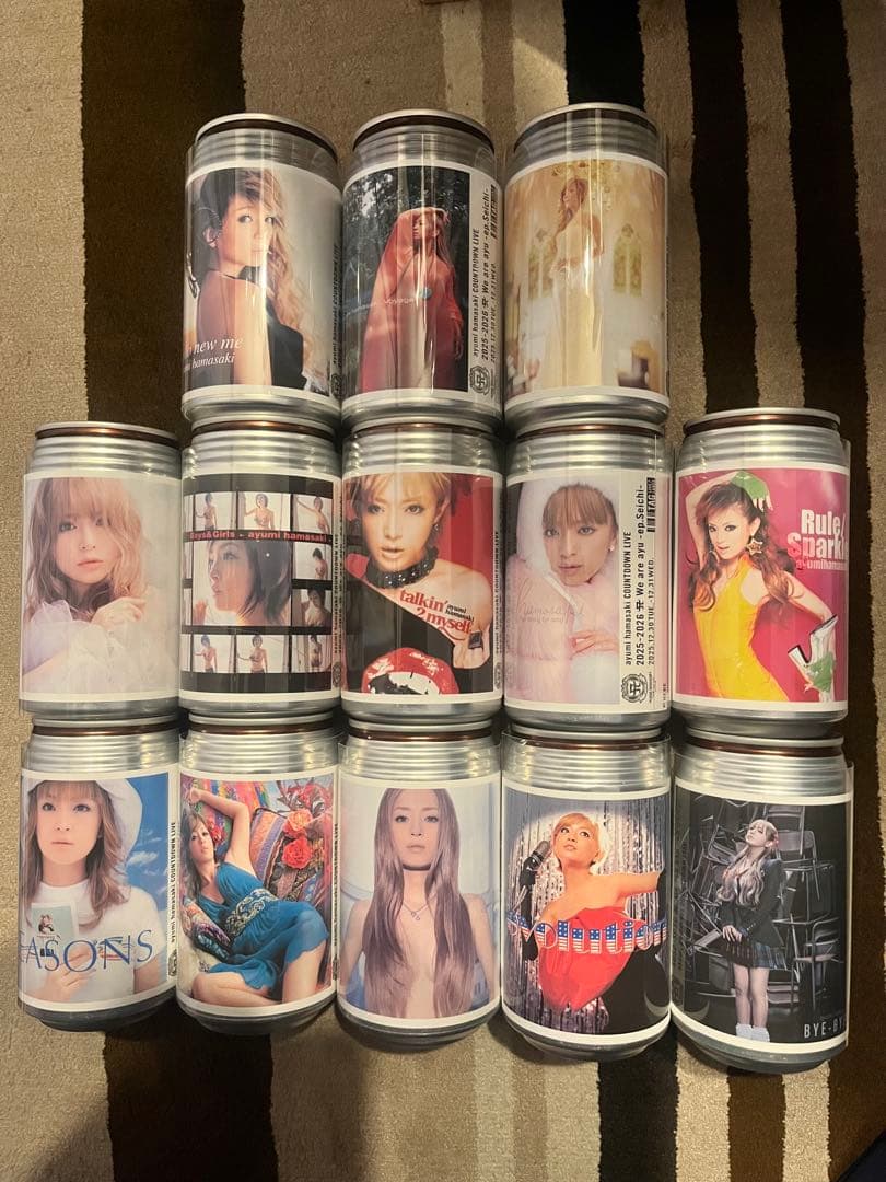 浜崎あゆみ　オリジナルラベル缶　13種コンプリートセット