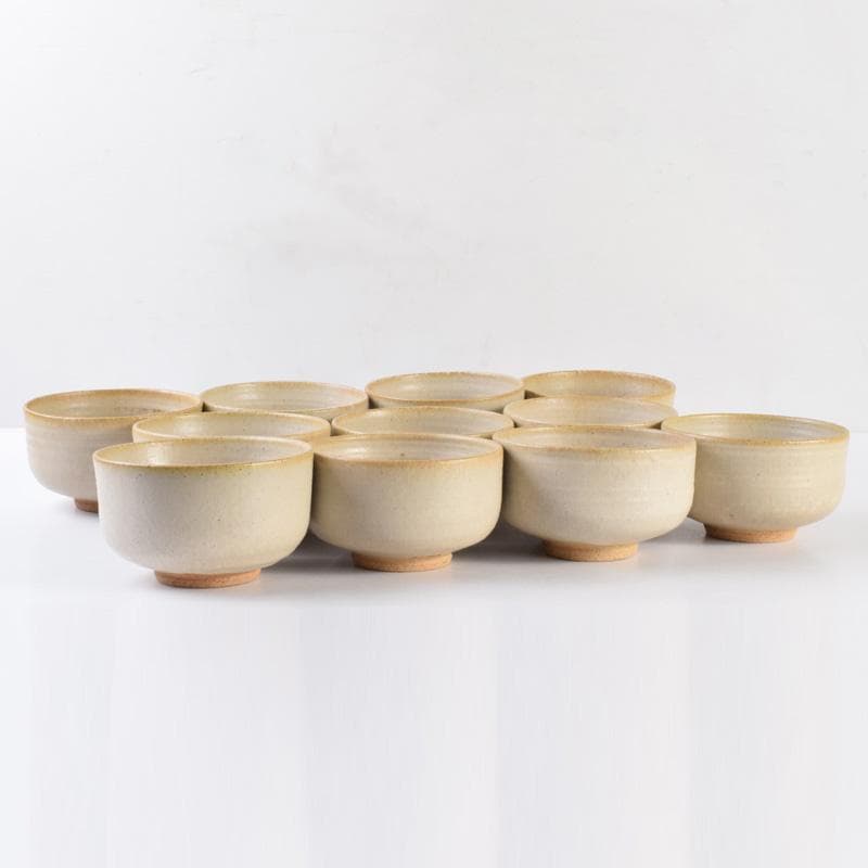 茶道具　百楽窯　梶山節男　仁童　数茶碗　十一客　共箱　V　R7594F