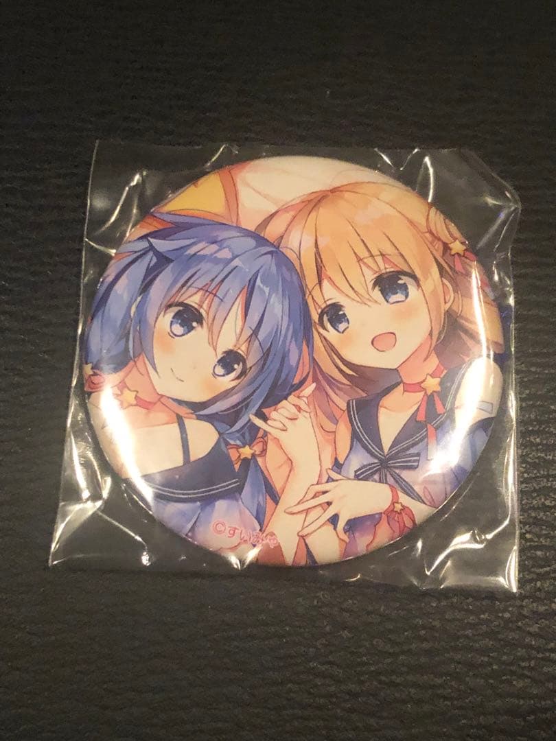 激レア　すいみゃイラスト 2人/制服ver. まるごと すいみゃ 缶バッジ