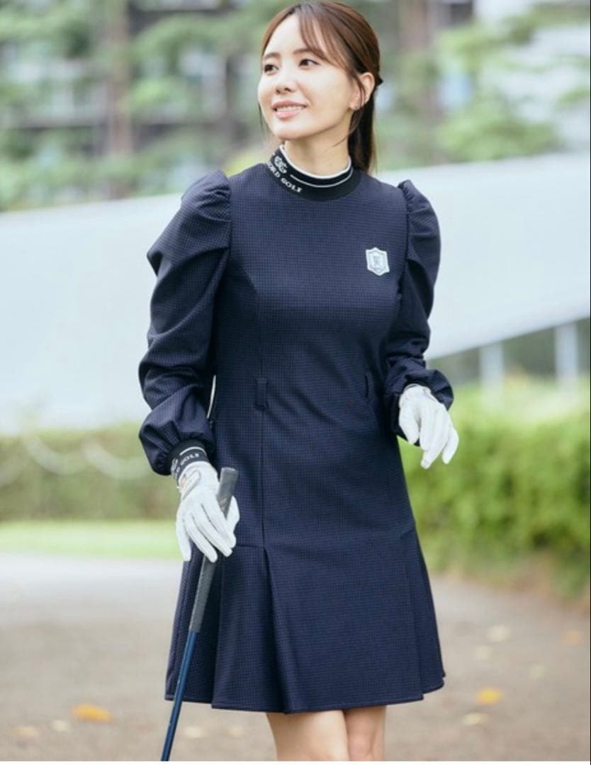 【CELFORD GOLF】裏起毛ロゴデザインワンピース