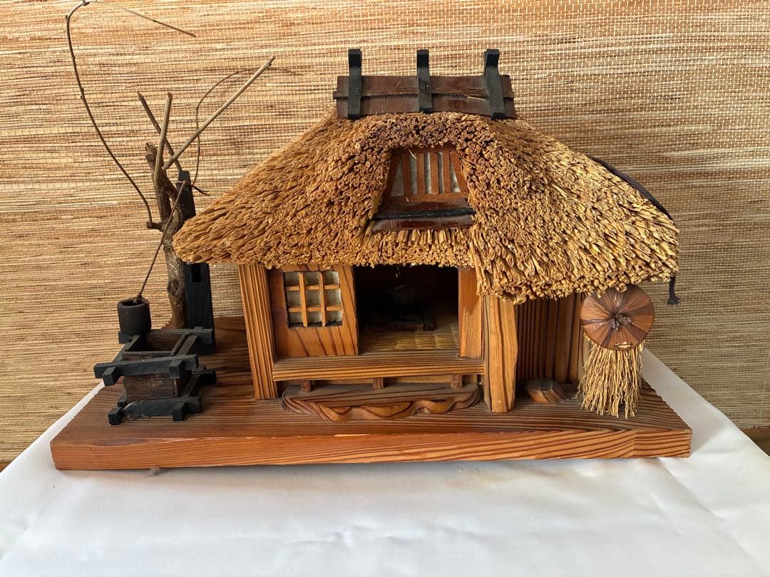 木製 日本の農家模型 伝統工芸