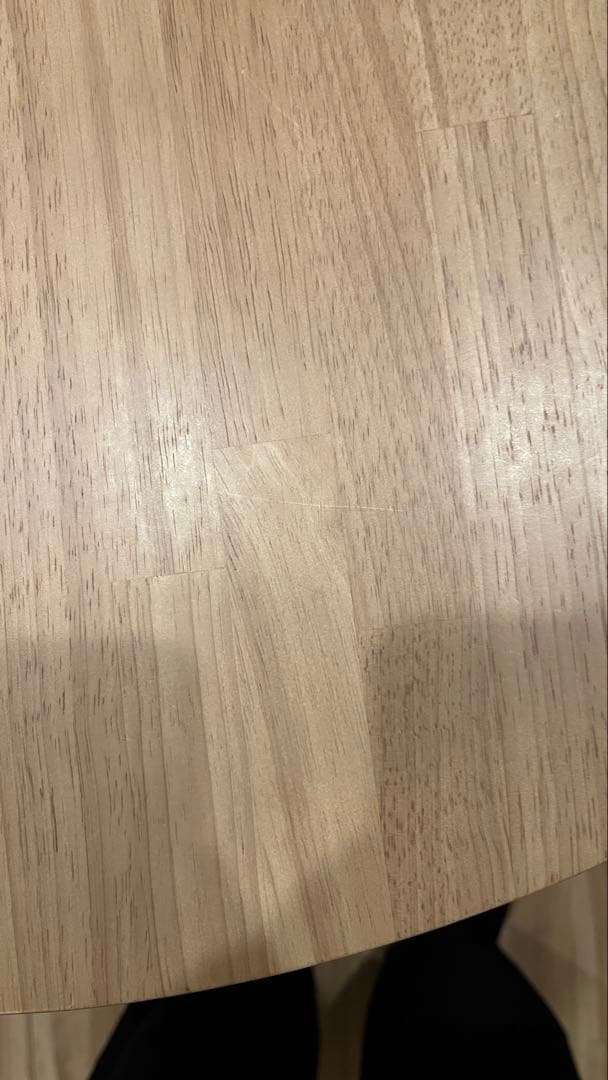 kanademono カフェテーブル ラバーウッド100cm 送料8600円込